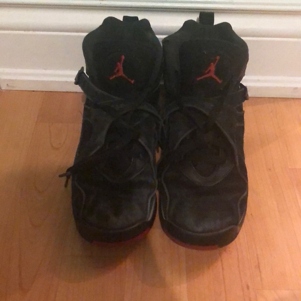 Black retro jordan 8’s